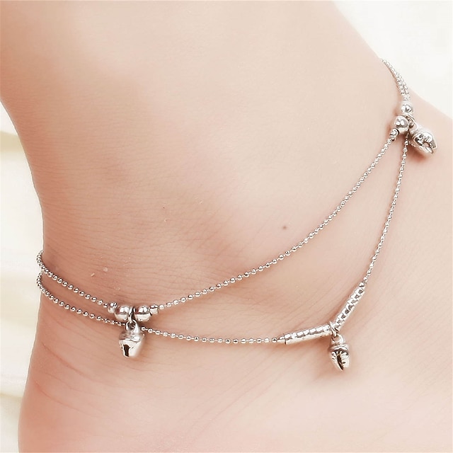  Beads Anklet - Silver Plated Fashion For Party Daily Casual Women's