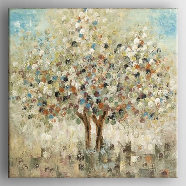  Oil Painting  Abstract Landscape Tree  Hand Painted Canvas with Stretched Framed Ready to Hang
