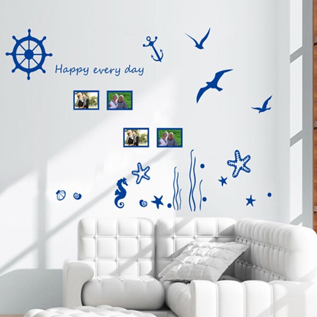  Wall Stickers Wall Decals Style Ocean Biology PVC Wall Stickers