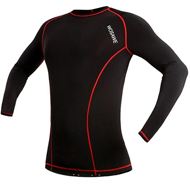  Men's Women's Unisex Long Sleeves Cycling Jersey Bike Jersey Red Green---Quick Dry, Breathable