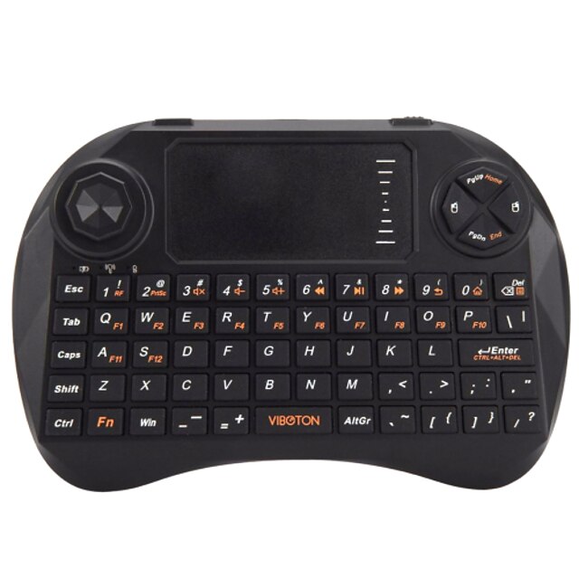  viboton x3 2.4ghz mini clavier qwerty télécommande souris d'air avec touchpad pour android boîte de smart tv