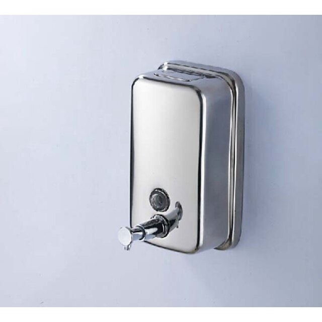  Stainless Steel Chrome Finish Wall Mounted Liquid Soap Dispenser 1000 ml