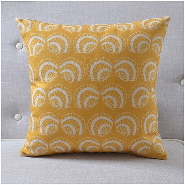  Modern Style Sea Shell Cotton/Linen Decorative Pillow Cover