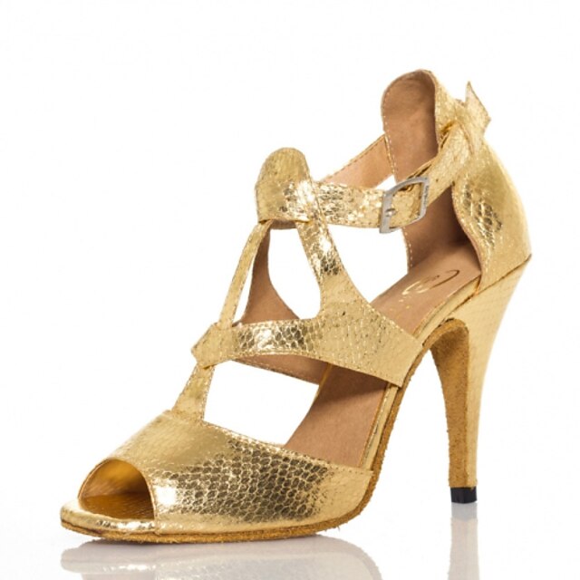  Sapatos de Dança (Dourado) - Mulheres - Não Personalizável - Salsa