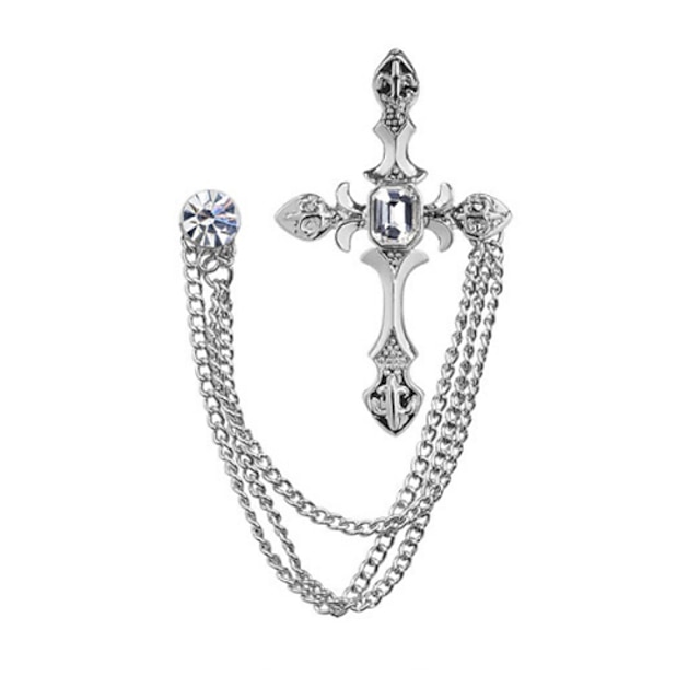  broszka krzyżowa (1szt) ovaljewelry frędzle / crossover / bohemia elegancki styl