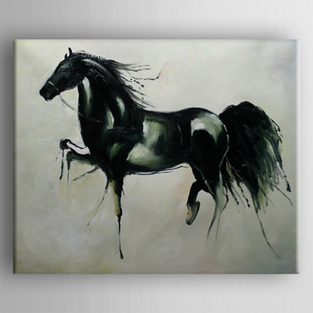  Oil Painting Horse Hand Painted Canvas with Stretched Framed Ready to Hang