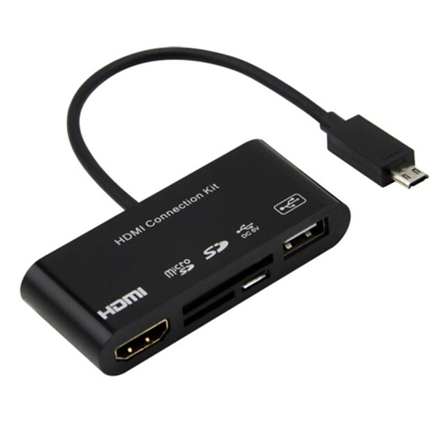  többfunkciós Micro USB 2.0-HDMI OTG / MHL 2 in 1 kábel Samsung Galaxy S4 Megjegyzés 3