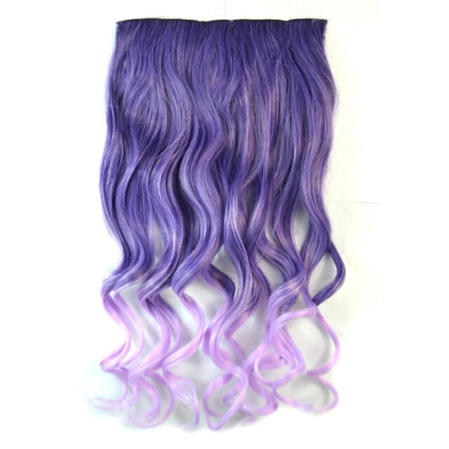  Mix Color Body Wave Synthetic Thick Hair Extensions Clip-on Hair