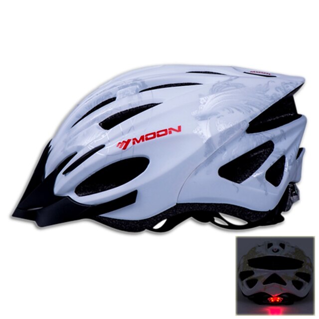  MOON Adults Bike Helmet 21 Vents CE Impact Resistant Removable Visor EPS PC Sports Mountain Bike / MTB Road Cycling Cycling / Bike - White