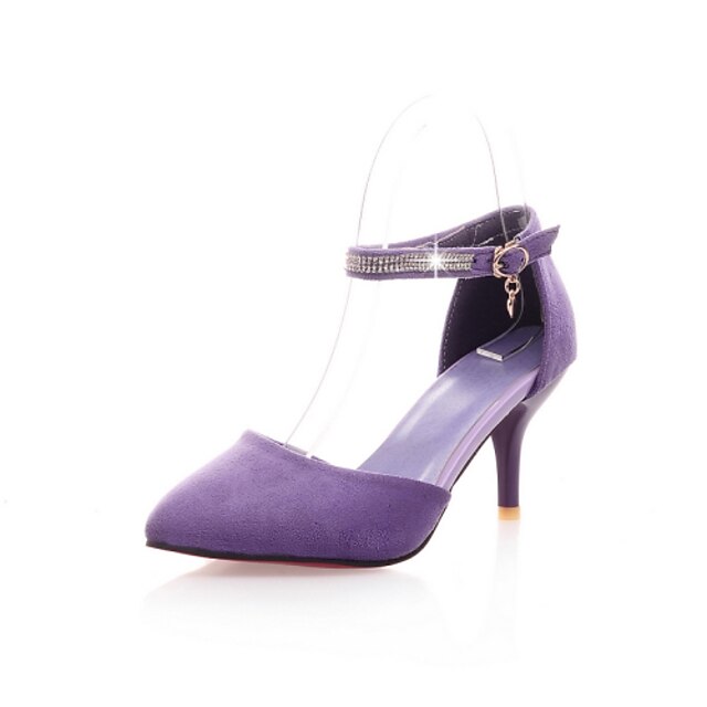  Women's Shoes  Stiletto Heel Heels/Pointed Toe Pumps/Heels Office & Career/Dress Black/Pink/Purple