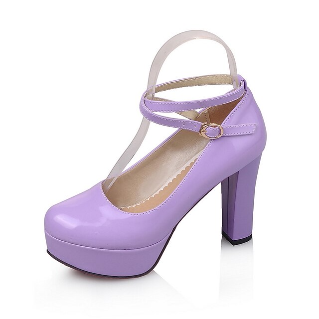  Women's Shoes Patent Leather Stiletto Heel Round Toe Pumps Dress More Colors available