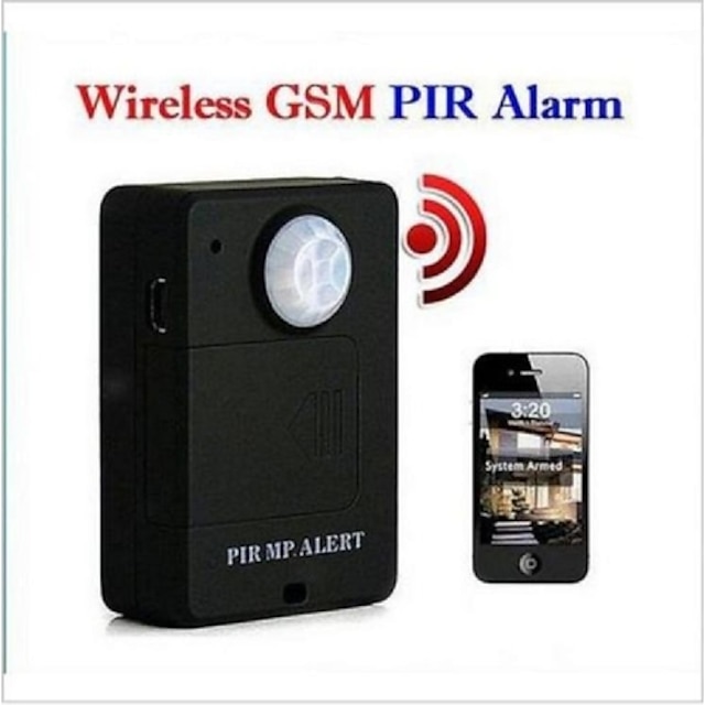  Mini Wireless PIR Infrared Sensor Motion Detector GSM Alarm System Anti-theft