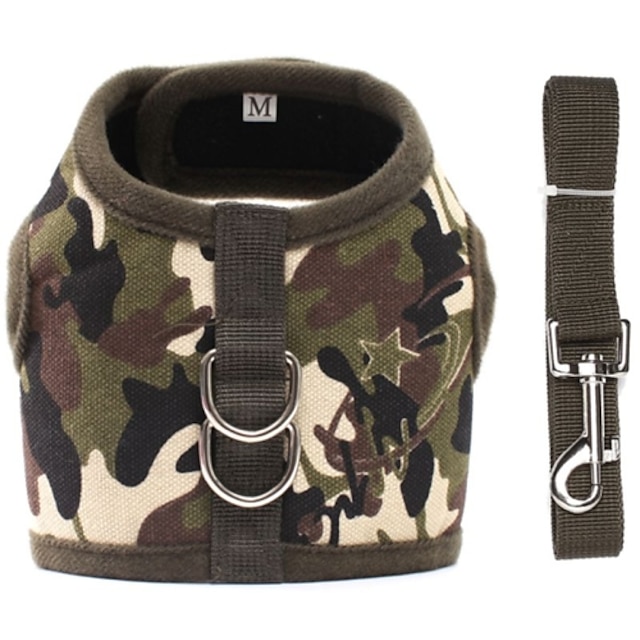  Dog Harness Puppy Clothes Camo / Camouflage Casual / Daily Winter Dog Clothes Puppy Clothes Dog Outfits Camouflage Color Leopard Costume for Girl and Boy Dog Terylene XS S M L XL