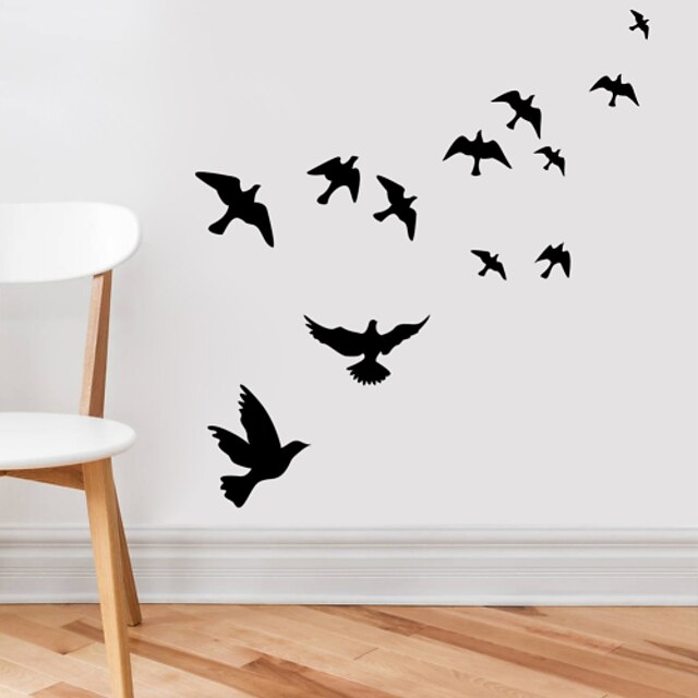  Animals Pre-pasted Vinyl Wall Stickers Home Decoration Wall Decal 43X61cm For Living Room Bedroom Kids Room Kindergarten