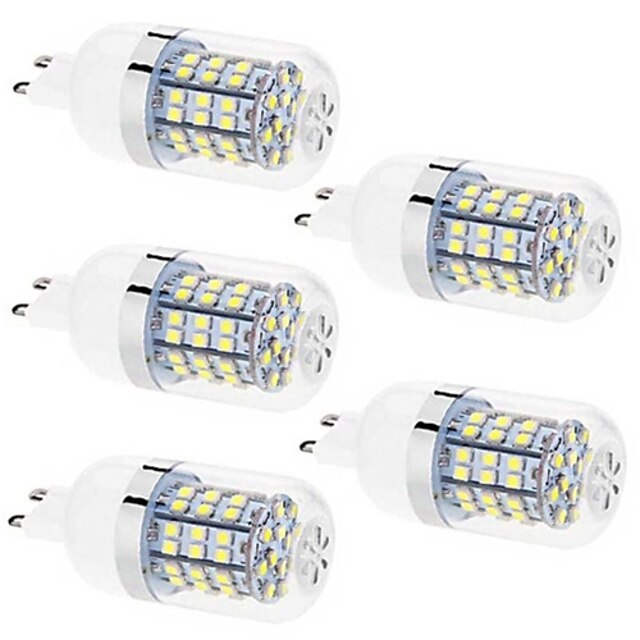  g9 led luces de maíz t 60 smd 2835 350lm blanco cálido blanco natural 3500k / 6500k decorativo ac 220-240 ca 110-130v