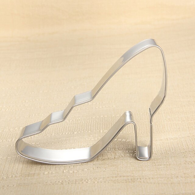  Fashion Lady High Heeled Shoe Cookie Cutters Fruit Cut Mold Stainless Steel
