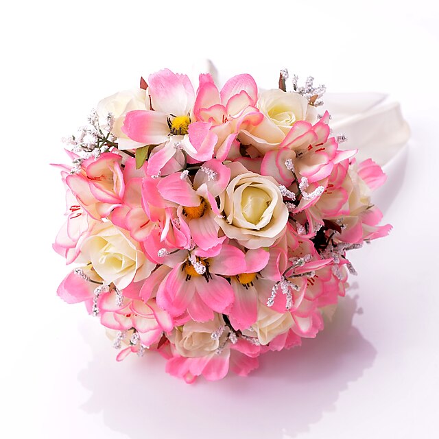  Esküvői virágok Csokrok Esküvő Party / estély Szatén Kb. 30 cm