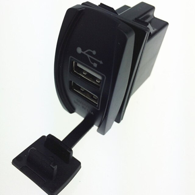  автомобиль 3.1a Dual USB разъем зарядного устройства adapterblue привело залить телефона КПК планшетный ПК