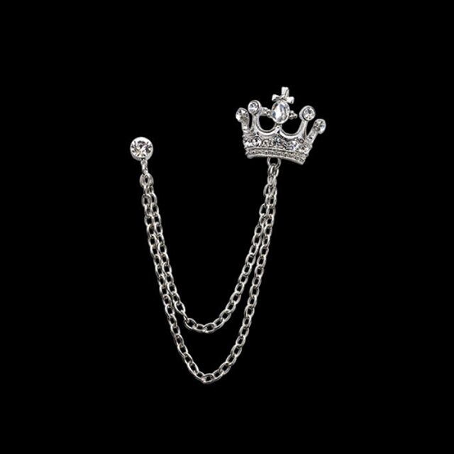  broche couronne (1pc) ovaljewelry glands / crossover / style bohème élégant