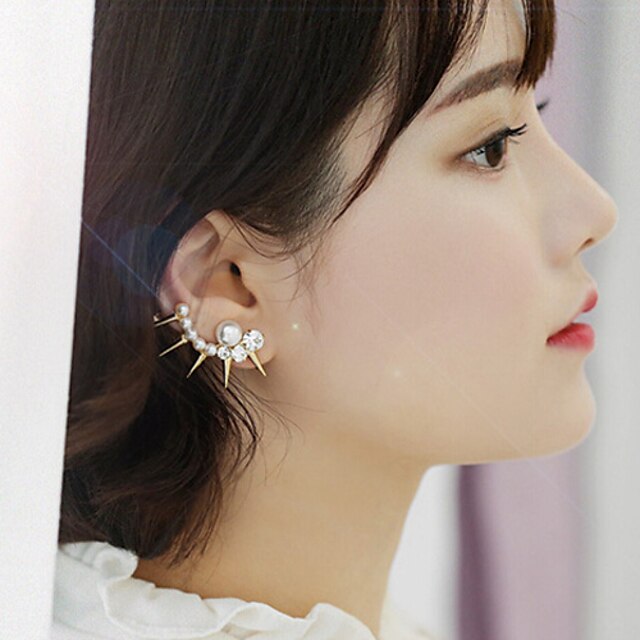  Earring Stud Earrings Jewelry Women Alloy 2pcs Silver
