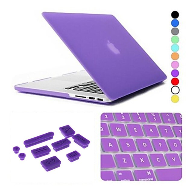  MacBook Fodral Ensfärgat / Genomskinlig Plast för MacBook Air 13 tum