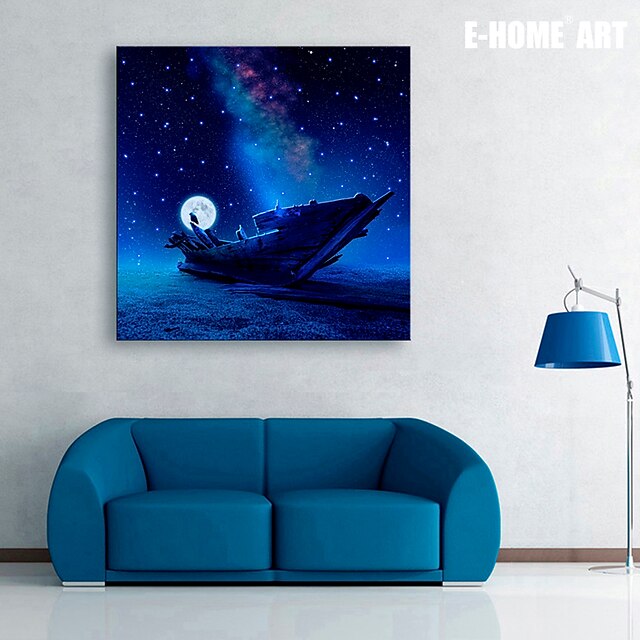  LED Canvas Art Landscape One Panel Square Print Wall Decor Home Decoration