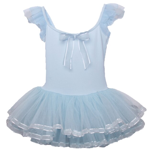  Ballet Dresses Children's Performance Cotton / Spandex / Polyester Bow(s) / 1 Piece Blue / Pink / Yellow