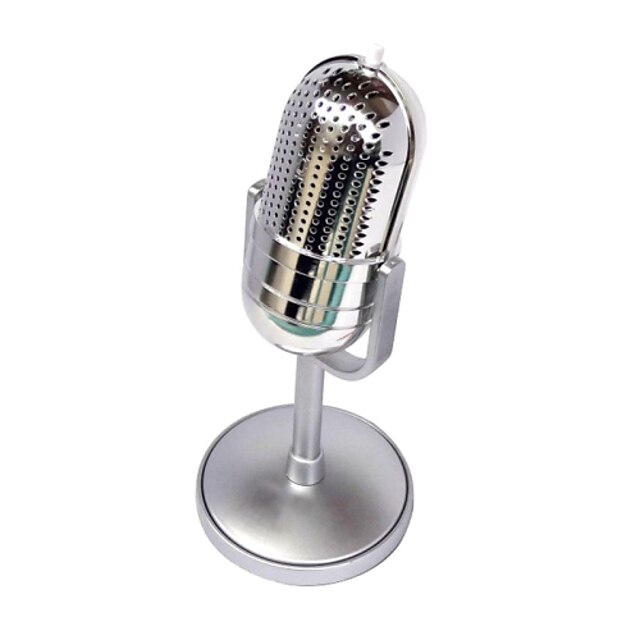  Classical Design Retro Wired Stereo Computer Microphone with Holder for PC Laptop Desktop Mic FE-16