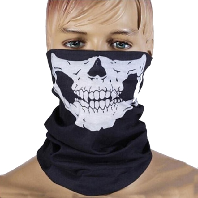  Veșminte de cap cagule Neck Gaiter Tub pentru Gât Cranii Rezistent la Vânt Rezistent la Ultraviolete Fără cusături Bicicletă / Ciclism Negru Poliester Iarnă Vară pentru Bărbați Pentru femei Adulți