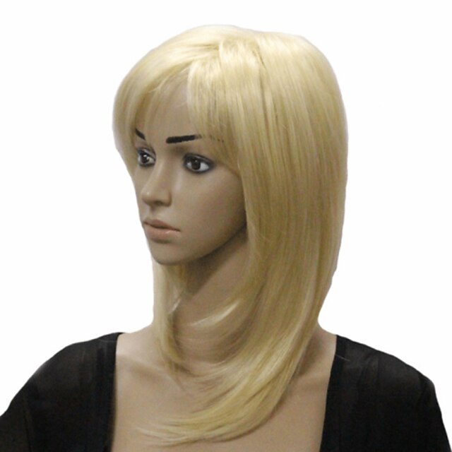  Synthetic Wig Straight Straight Wig Blonde Synthetic Hair Women's