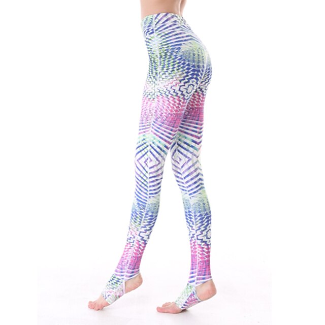  Yoga Pants Underdele / Bukser / Cykling Tights / Leggins Firevejs-strækbart / Holdt følelse / Kompressionszoner Naturlig StrækkendeSport