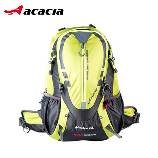  Acacia 40 L Hiking Backpack Multifunctional Rain Waterproof Dust Proof Reflective Strips Outdoor Camping / Hiking Ski / Snowboard Cycling / Bike 420D Nylon Orange Green Blue / Yes / Wear Resistance