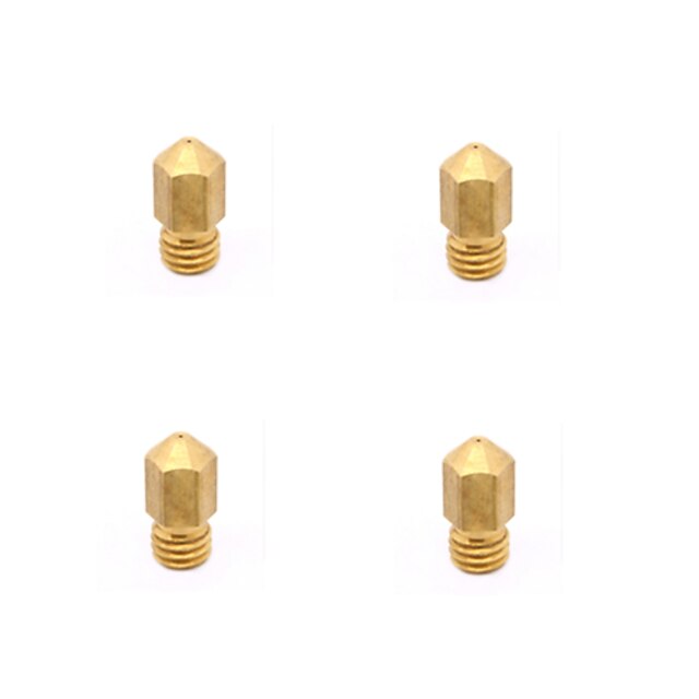  0.2 0.3 0.4 0.5mm Brass Nozzle Head for 3D Printer Makerbot MK8 - 1.75mm (4 PCS)