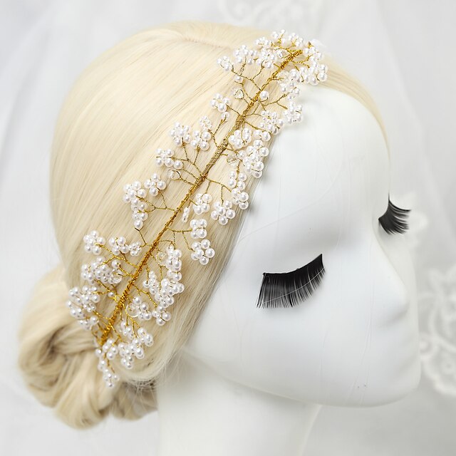  Imitation Pearl / Rhinestone / Alloy Headbands with 1 Wedding / Special Occasion Headpiece