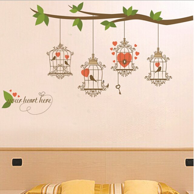  Decorative Wall Stickers - Plane Wall Stickers Animals / Still Life / Romance Living Room / Bedroom / Study Room / Office