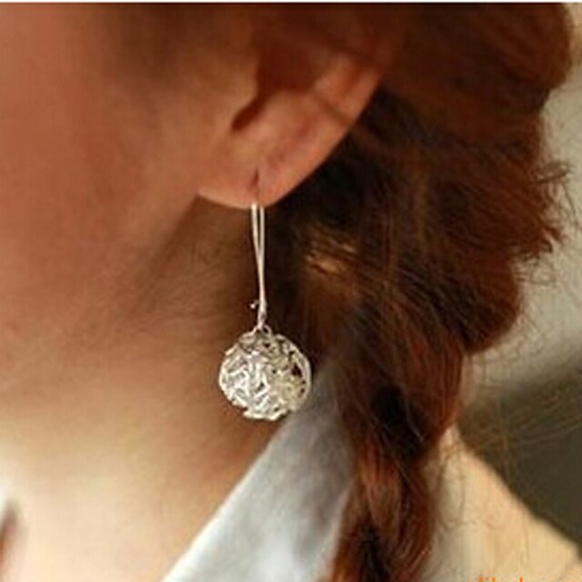  Earring Drop Earrings Jewelry Women Alloy 2pcs Silver