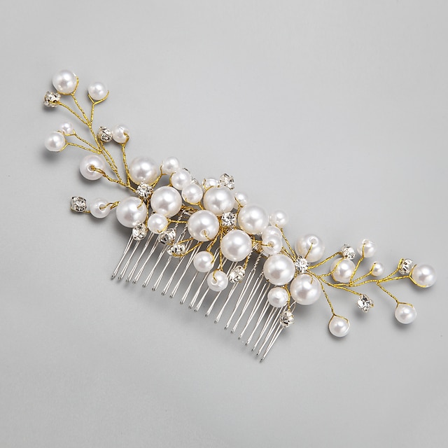  Perla Artificial / Brillante / Legierung Peines de pelo / Para la Cabeza con Flor 1pc Boda / Ocasión especial Celada