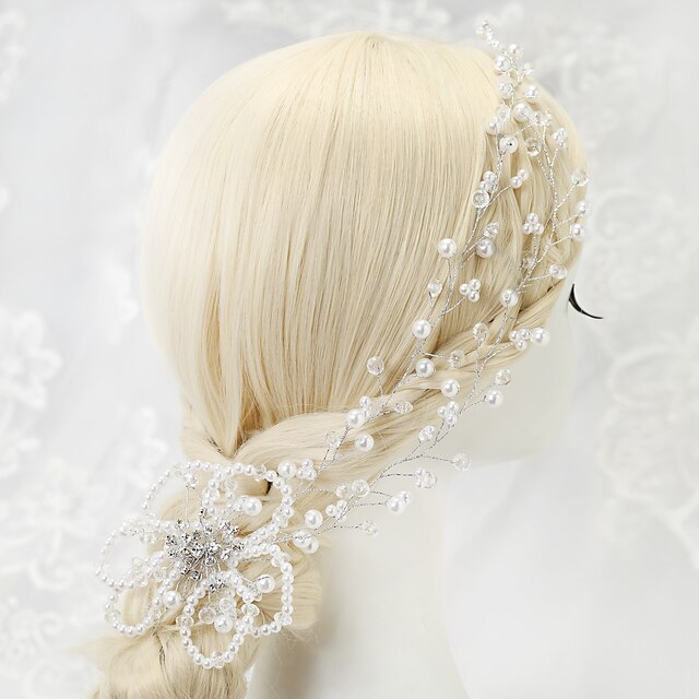  imitación de cristal perlas diademas de cabeza estilo femenino clásico