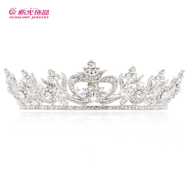  Neoglory Jewelry Mini Crowns Crystals Tiaras Bridal Hair Accessories for Little Girl Wedding Pageant Hair Jewelry