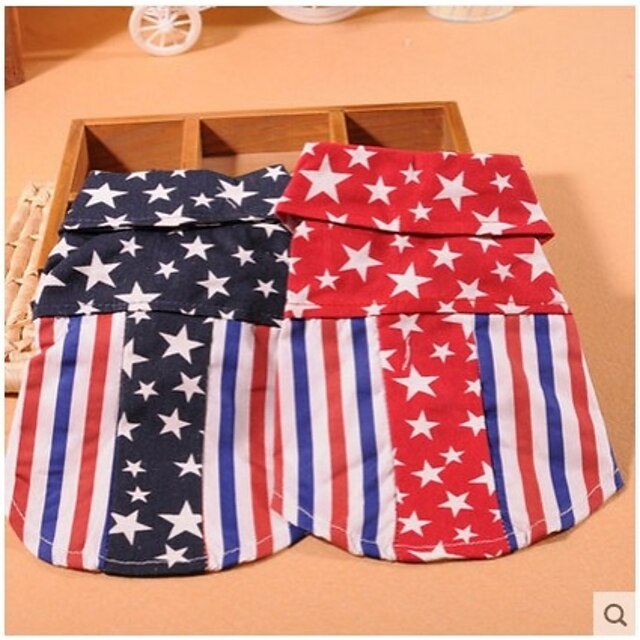 Dog Shirt / TShirt Puppy Clothes Dog Clothes Puppy Clothes Dog Outfits Red Blue Costume for