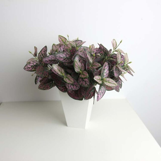  Κλαδί Μετάξι Πλαστικό Φυτά Λουλούδι για Τραπέζι Ψεύτικα λουλούδια