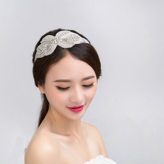  stoff pannebånd headpiece bryllupsfesten elegant feminin stil