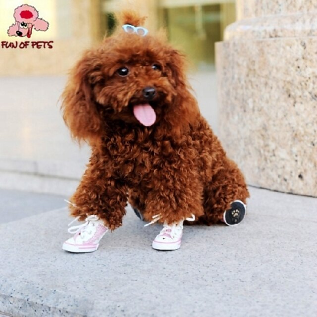  Cat Dog Boots / Shoes Cosplay Wedding For Pets PU Leather Yellow