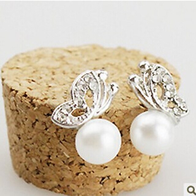  Earring Stud Earrings Jewelry Women Alloy / Imitation Pearl 2pcs Silver