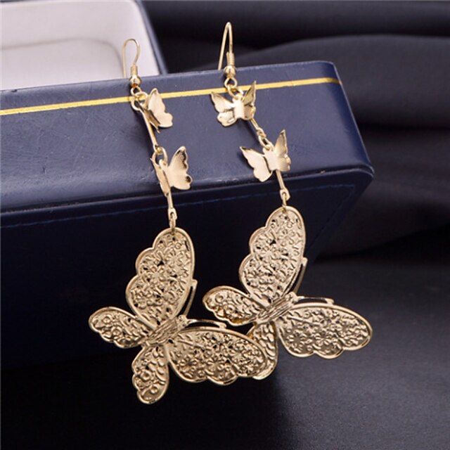  Damskie Ear Cuffs Modny Wielowarstwowy Stop Motyl Zwierzę Biżuteria Impreza Codzienny