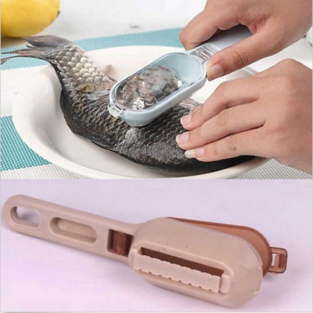  couvercle en peau de poisson grattant la brosse en écailles de poisson, retirez rapidement les gadgets de cuisine