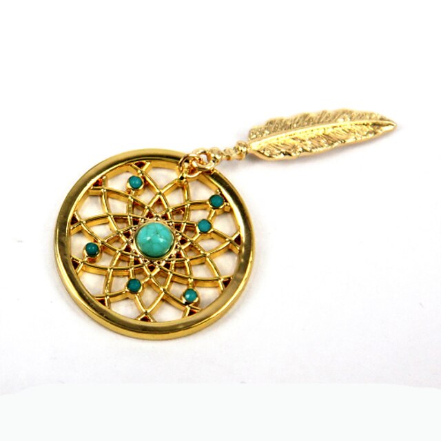  Fashion Summer Gift 33mm Alloy Mi Moneda Gold Dream Catcher Coin for 35mm Coin Necklace Holder Pendant