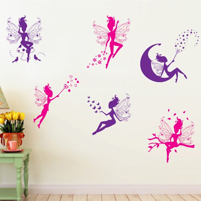  Animaux Floral Bande dessinée Stickers muraux Autocollants avion Autocollants muraux décoratifs, Vinyle Décoration d'intérieur Calque