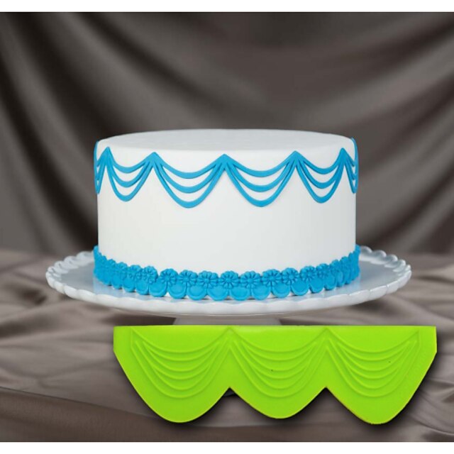 Decoration De Gateau Moule En Silicone 3d Gateau Pochoir Chaine Triple Chute Pochoirs 3d Pour La Decoration De Gateaux Et De L Art De De 21 A 4 59