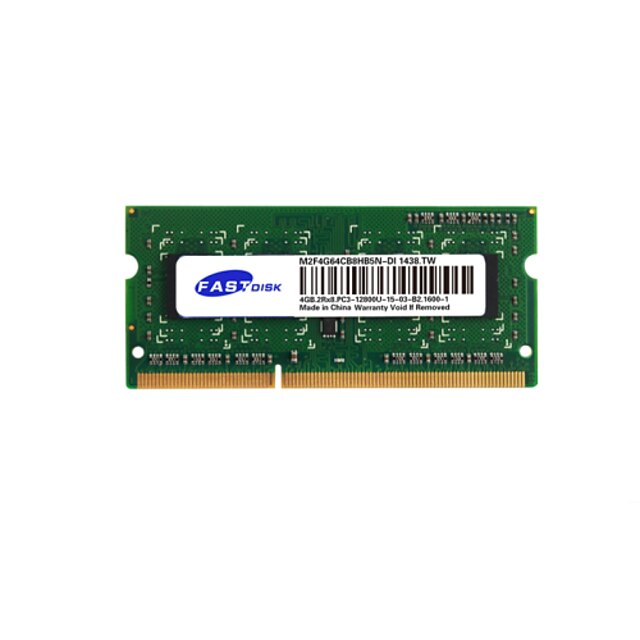  RAM 4Gt DDR3 1600 MHz Kannettavan / Laptop Memory FASTDISK